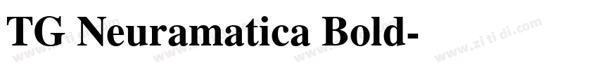 TG Neuramatica Bold字体转换